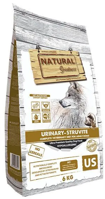 Główne zdjęcie produktu Natural Greatness URINARY STRUVITE veterinární dieta pro psy 6 kg