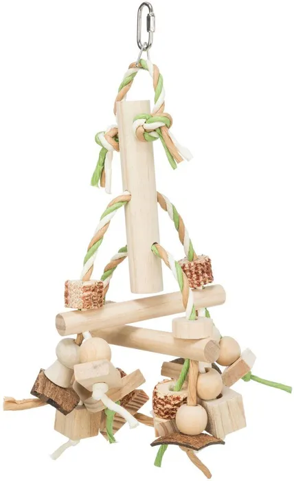 Główne zdjęcie produktu Natural Living - barevná dřevěná závěsná hračka 31 cm