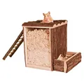 Następne zdjęcie produktu Natural Living Domek i wieża zabaw z drabinką 25x24x20 cm