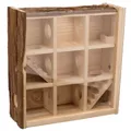 Następne zdjęcie produktu Natural Living Wieża/labirynt do zabawy dla myszy i chomików karłowatych, 3 piętra 30x30x10 cm