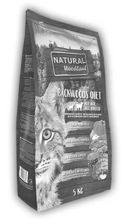 Główne zdjęcie produktu Natural Woodland Backwoods Diet Cat & Kitten /vepřové/1,5 kg