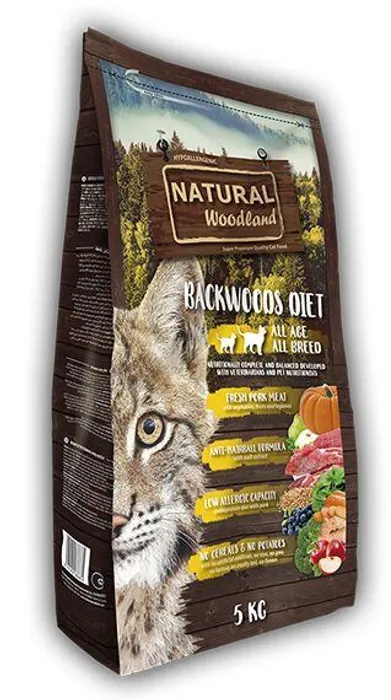 Główne zdjęcie produktu Natural Woodland Backwoods Diet Cat & Kitten /vepřové/5 kg