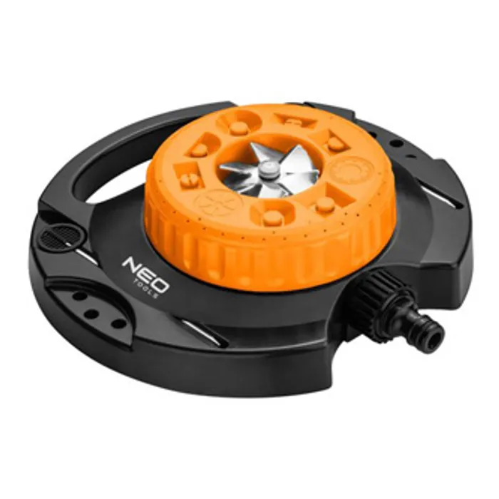 Główne zdjęcie produktu NEO TOOLS rotační postřikovač, 9 funkcí postřiku pro plochu od 35 do 95m2, 1/2" i 3/4", o