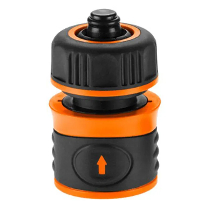 Główne zdjęcie produktu NEO TOOLS rychlospojka s funkcí STOP materiál plast, 1/2", oranžovo-černá, 15-721