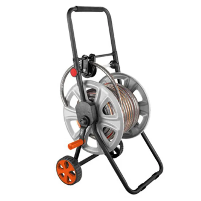 Główne zdjęcie produktu NEO TOOLS vozík pro zahradní hadici s navijákem až 60m 1/2" nebo 20m 3/4", šedo-černý, 15