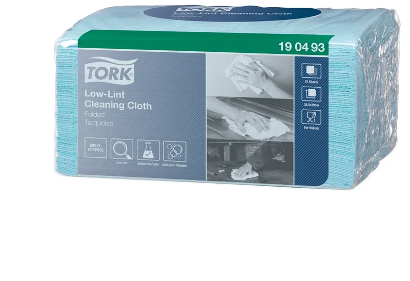 Główne zdjęcie produktu Netkaná textílie Tork 190493 Purotop Low-Lint skládaný [75 ks]