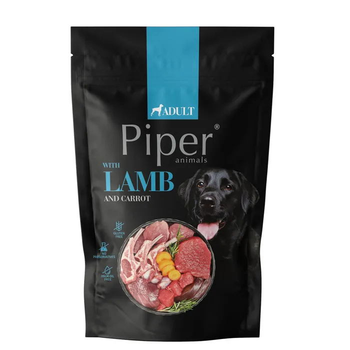 Główne zdjęcie produktu NEW PIPER s jehněčím a mrkví, kapsička pro psy 500 g
