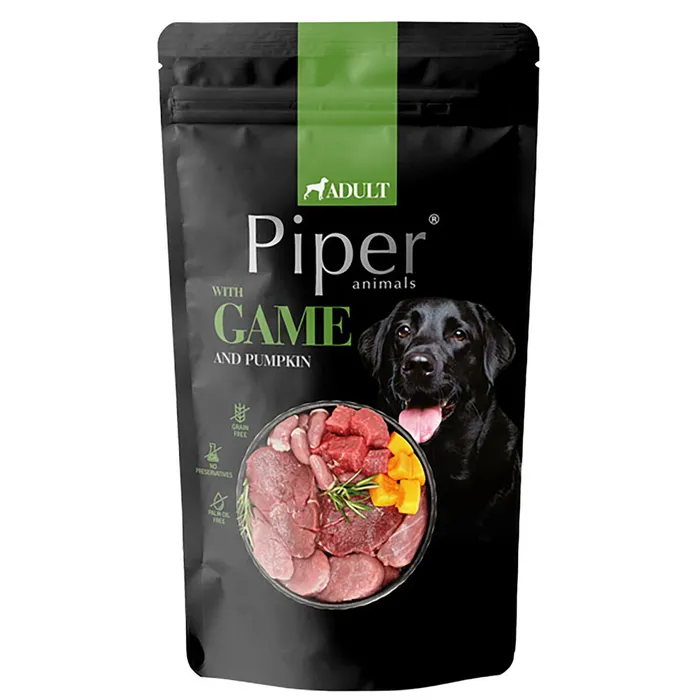 Główne zdjęcie produktu NEW PIPER se zvěřinou a dýní, kapsička pro psy 150 g