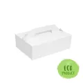 Następne zdjęcie produktu Pudełko na tort (PAP) z uchwytem 27 x 18 x 10 cm [50 szt]