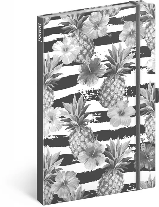 Główne zdjęcie produktu Notes Ananasy, linkovaný, 13 × 21 cm