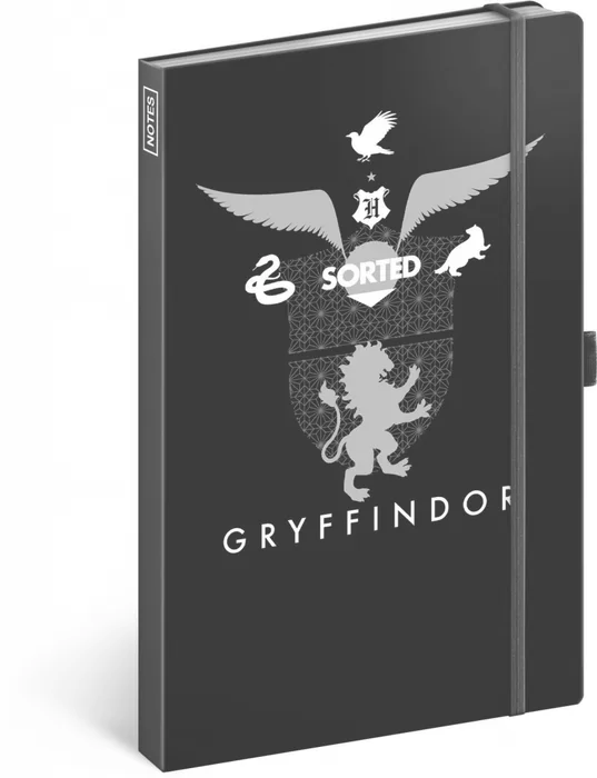 Główne zdjęcie produktu Notes Harry Potter – Gryffindor, linkovaný, 13 × 21 cm
