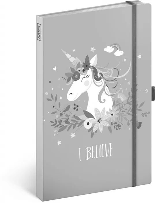 Główne zdjęcie produktu Notes Jednorožec, linkovaný, 13 × 21 cm