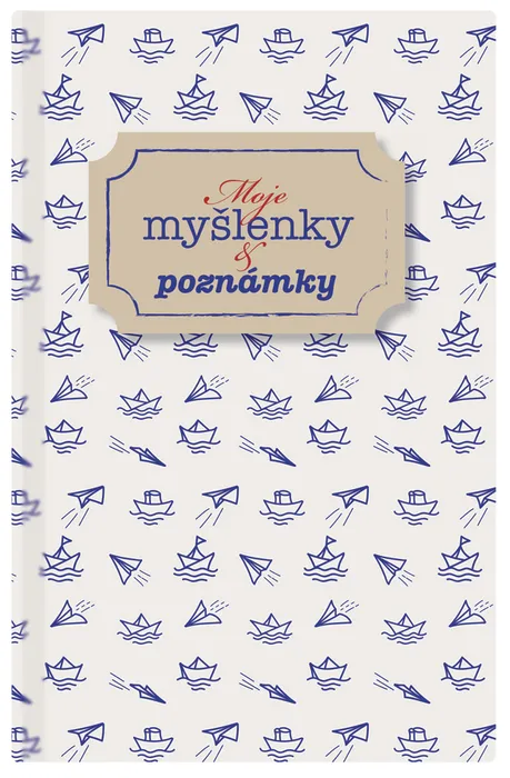 Główne zdjęcie produktu Notes linkovaný - A5 - lamino - Myšlenky
