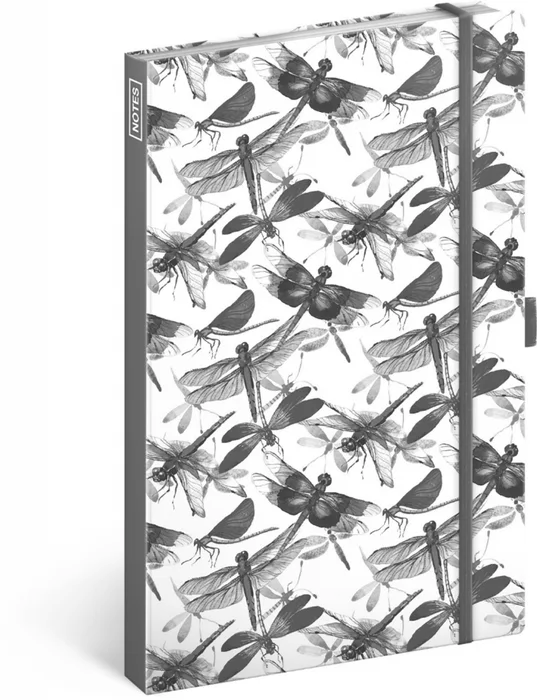 Główne zdjęcie produktu Notes Vážky, linkovaný, 13 × 21 cm