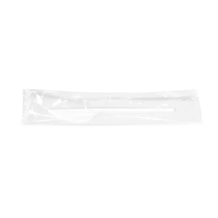Główne zdjęcie produktu Nůž bílý 16,5 cm hygienicky balený [100 ks]
