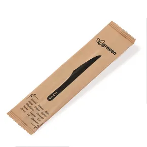 Nóż drewniany 16,5cm pojedynczo pakowany [100 szt]