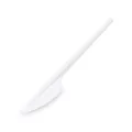Nóż (PP) wielokrotnego użytku biały 18,5cm [50 szt]