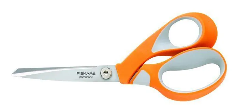 Główne zdjęcie produktu Nůžky krejčovské, 21 cm, FISKARS "RazorEdge Softgrip", oranžové