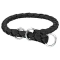 Okrągły kołnierz nylonowy CAVO - czarny M: 39-45cm/12mm