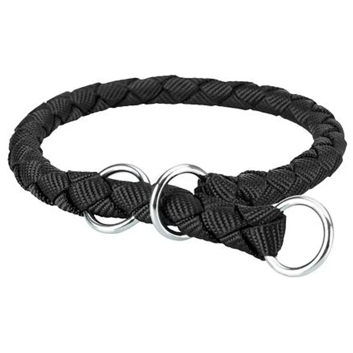 Główne zdjęcie produktu Nylonový obojek kulatý CAVO - černý S:30-36cm/12mm