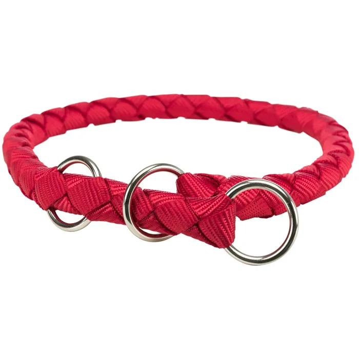 Główne zdjęcie produktu Nylonový obojek kulatý CAVO - červená L-XL:52-60cm/18mm