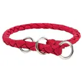 Okrągły kołnierz nylonowy CAVO - czerwony S-M: 35-41cm/12mm