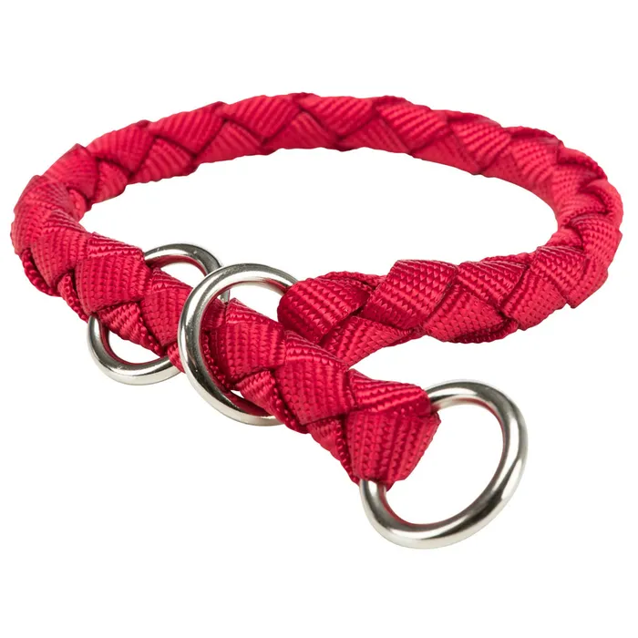 Główne zdjęcie produktu Nylonový obojek kulatý CAVO - červená S:30-36cm/12mm