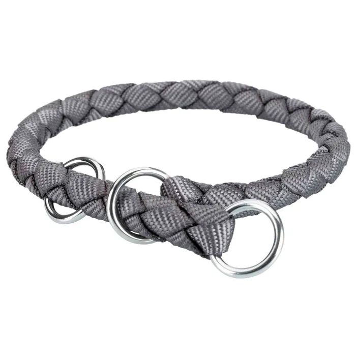 Główne zdjęcie produktu Nylonový obojek kulatý CAVO (S) 25-31 cm/12 mm, grafit - DOPRODEJ S:30-36cm/12mm