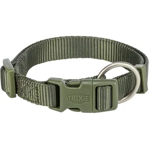 Nylonowy obroża PREMIUM, oliwkowo-zielona S-M: 30-45 cm / 15 mm