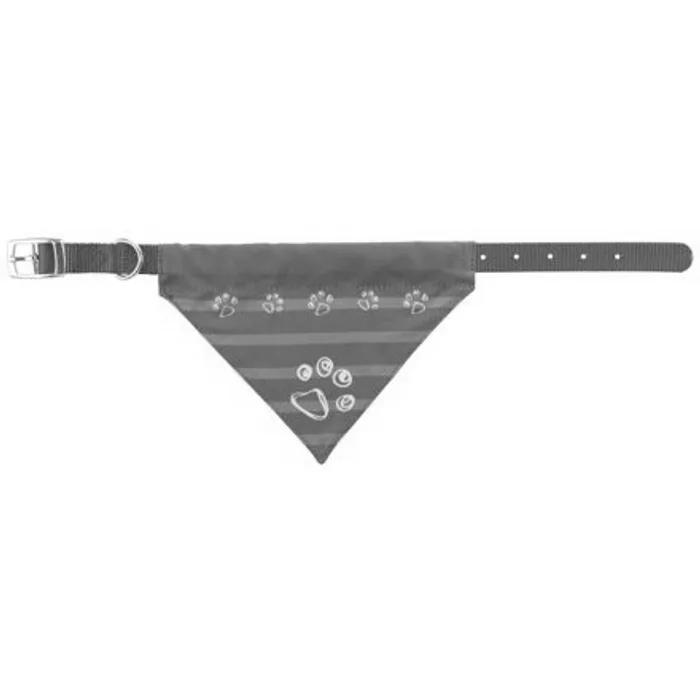 Główne zdjęcie produktu Nylonový obojek se šátkem - modrý indigo XS-S:25-31cm/15mm