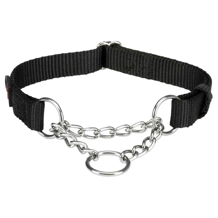 Główne zdjęcie produktu Nylonový polostahovací obojek PREMIUM - černá M-L:35-50cm/20mm
