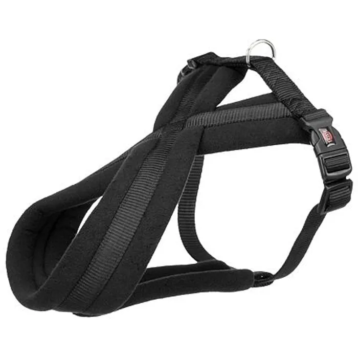 Główne zdjęcie produktu Nylonový postroj PREMIUM podšitý - černá L:hruď:60-100cm/25mm