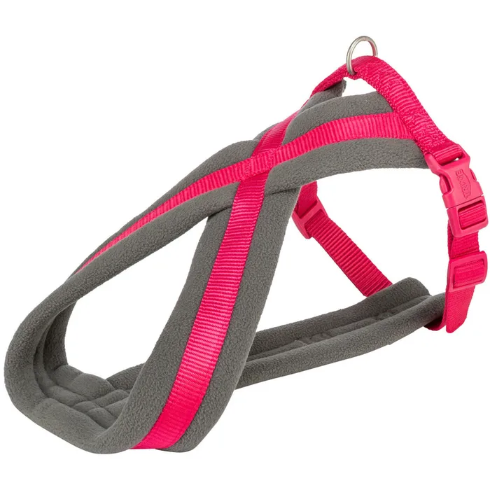 Główne zdjęcie produktu Nylonový postroj PREMIUM podšitý - fuchsie M-L:hruď:50-90cm/25mm