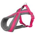 Następne zdjęcie produktu Szelki nylonowe z podszewką PREMIUM - fuksja M-L: obwód klatki piersiowej: 50-90cm/25mm
