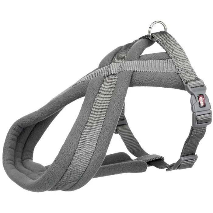 Główne zdjęcie produktu Nylonový postroj PREMIUM podšitý - grafit S:hruď:35-50cm/20mm