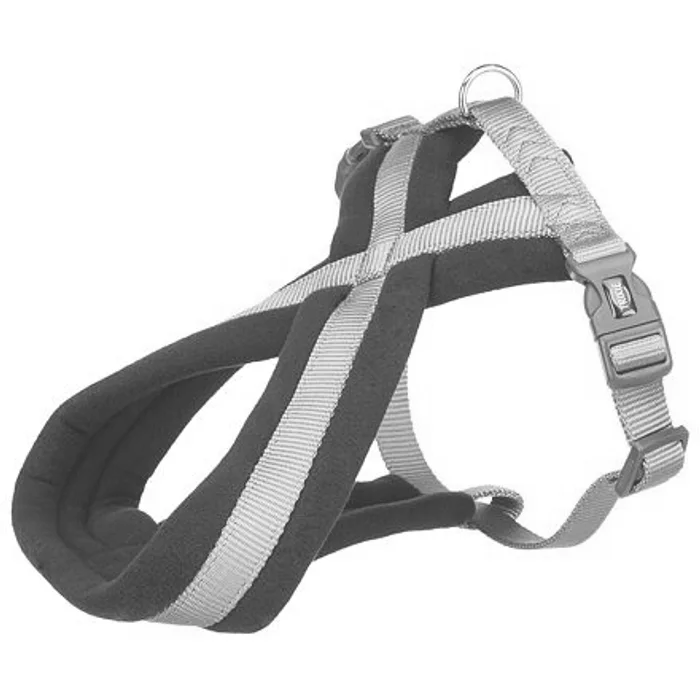 Główne zdjęcie produktu Nylonový postroj PREMIUM podšitý - karamel XS-S:hruď:30-55cm/15mm