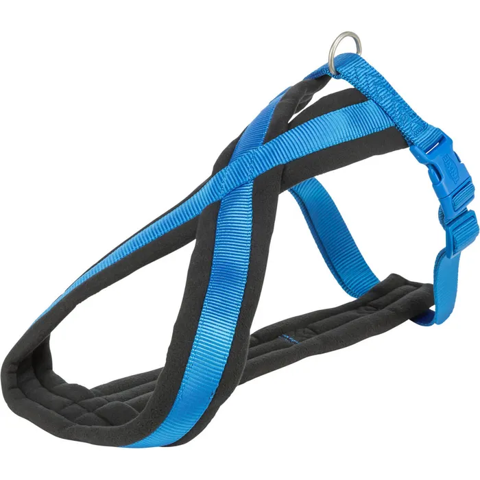 Główne zdjęcie produktu Nylonový postroj PREMIUM podšitý - královská modrá XS-S:hruď:30-55cm/15mm
