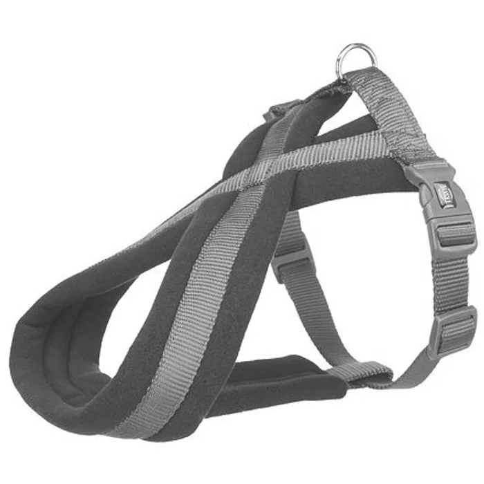 Główne zdjęcie produktu Nylonový postroj PREMIUM podšitý - les S-M:hruď:40-70cm/20mm