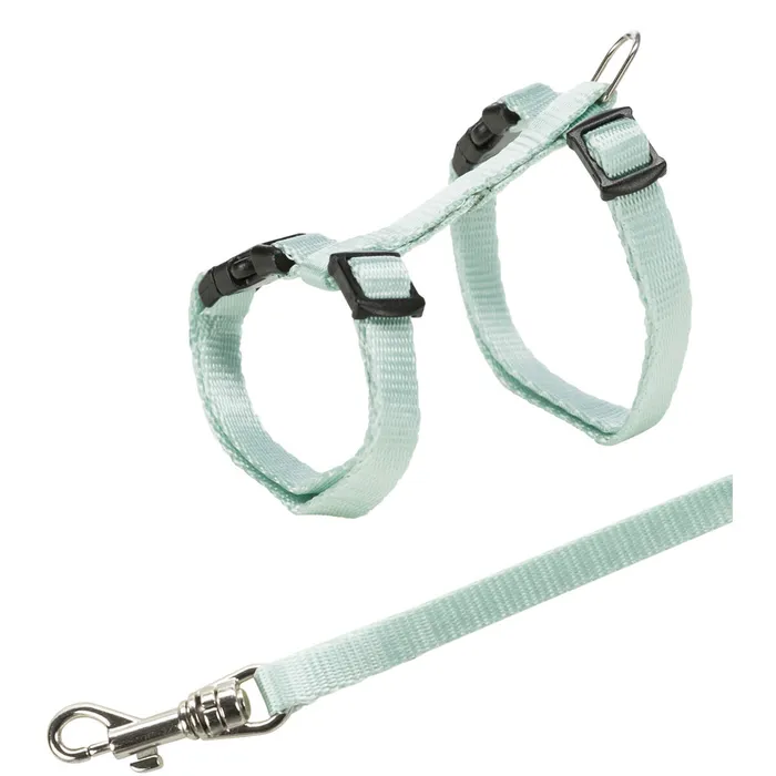 Główne zdjęcie produktu Nylonový postroj pro koťata jednobarevný 19-31cm/8mm TRIXIE