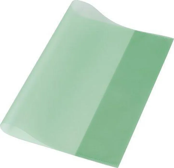 Główne zdjęcie produktu Obal na sešit, zelená, A4, PP, PANTA PLAST [10 ks]