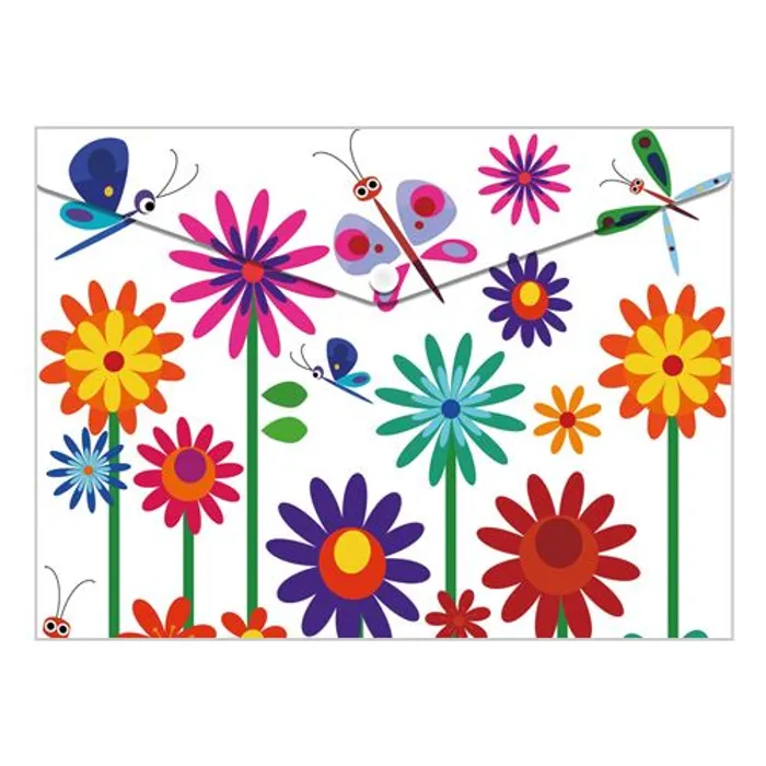 Główne zdjęcie produktu Obal PP s patentkou A4, Spring Flowers