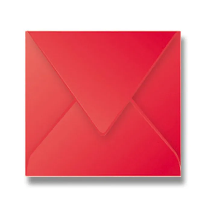 Główne zdjęcie produktu Obálka Clairefontaine, 165 x 165 mm, červená, 20 ks