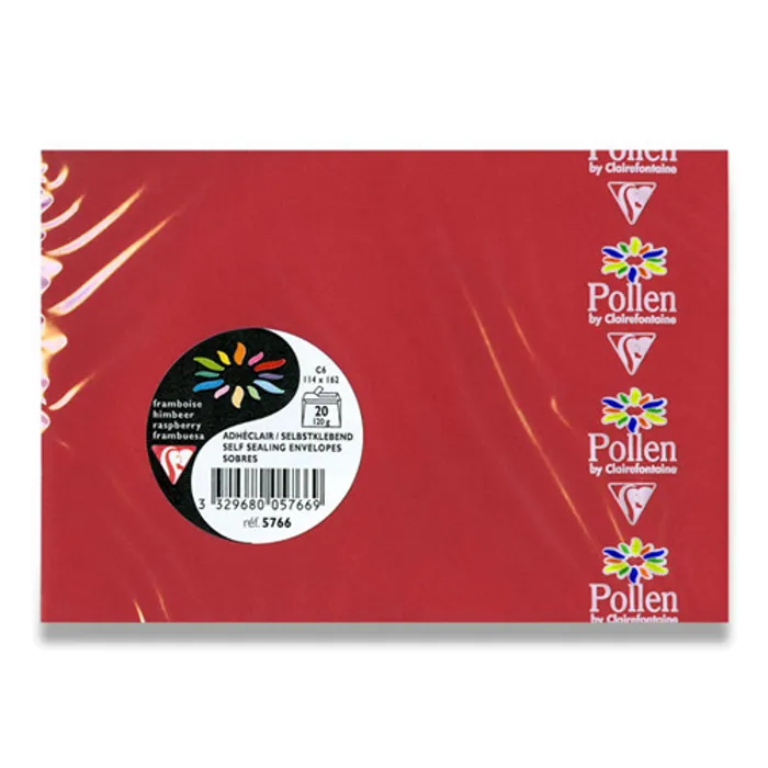 Główne zdjęcie produktu Obálka Clairefontaine, C6, korálová č., 20 ks