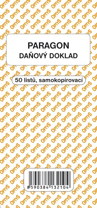 Główne zdjęcie produktu Obchodní paragon, samopropisovací, 50 listů 1321
