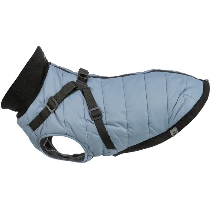 Główne zdjęcie produktu Obleček PONTIS - vesta s postrojem, modrošedáM: 45cm, hruď: 64-68cm, krk: 48cm
