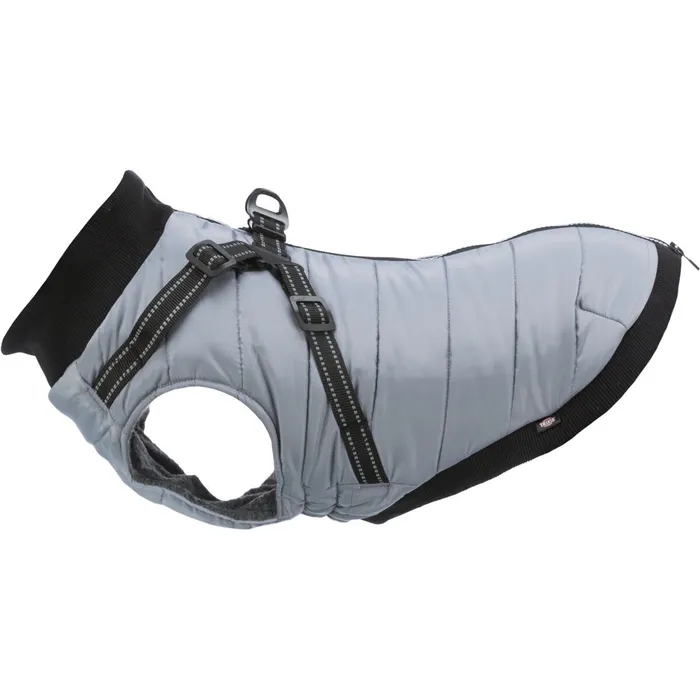Główne zdjęcie produktu Obleček PONTIS - vesta s postrojem, stříbrošedá XS: 30cm, hruď: 44-48cm, krk: 34cm