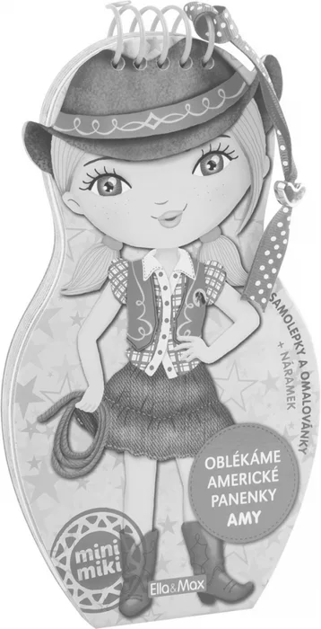 Główne zdjęcie produktu Oblékáme americké panenky AMY - omalovánky