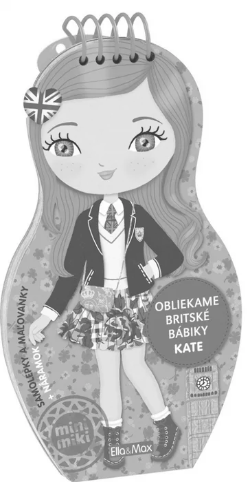 Główne zdjęcie produktu Obliekame britské bábiky KATE – Maľovanky