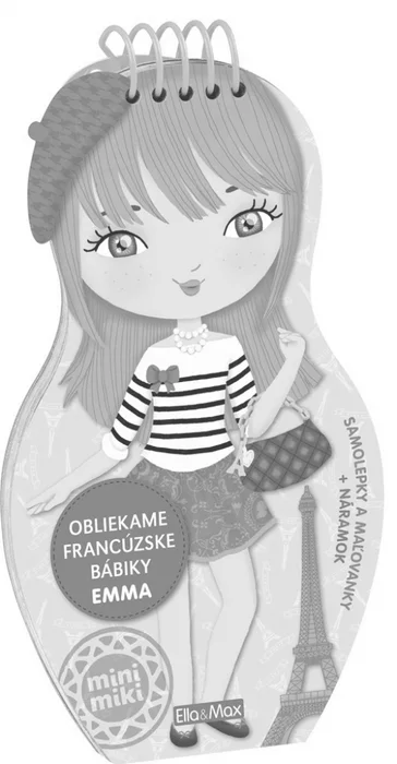 Główne zdjęcie produktu Obliekame francúzske bábiky EMMA – Maľovanky