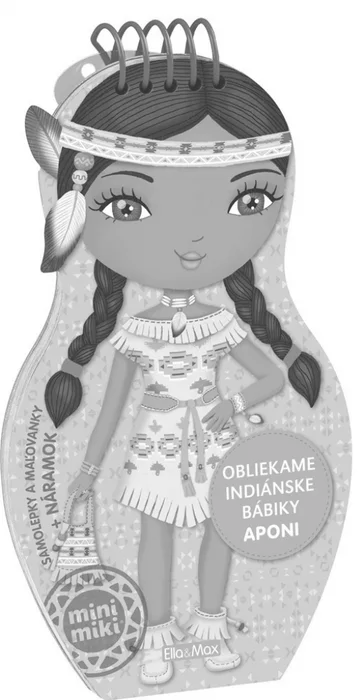 Główne zdjęcie produktu Obliekame indiánske bábiky APONI – Maľovanky
